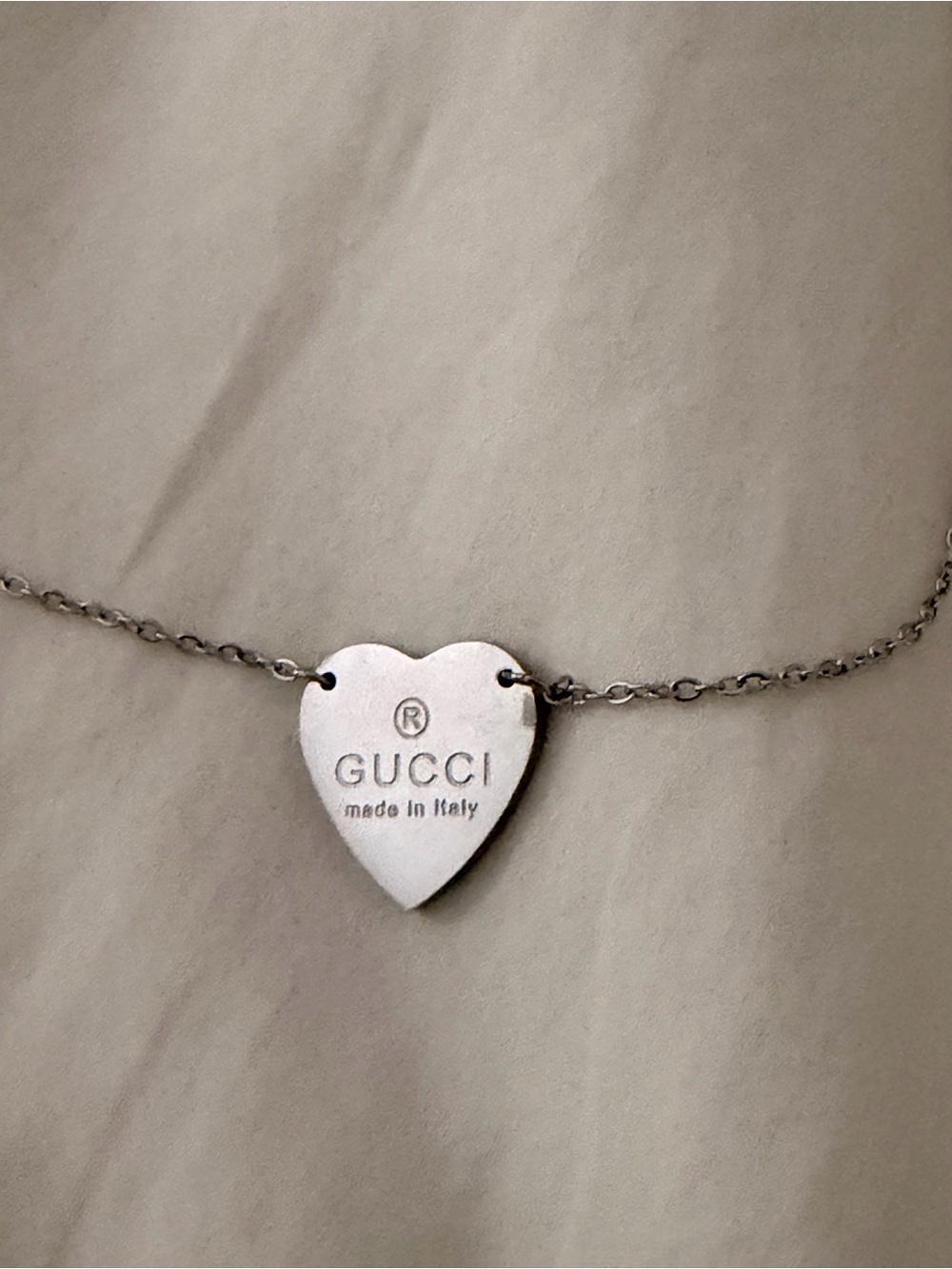 Gucci Trademark necklace with heart pendant